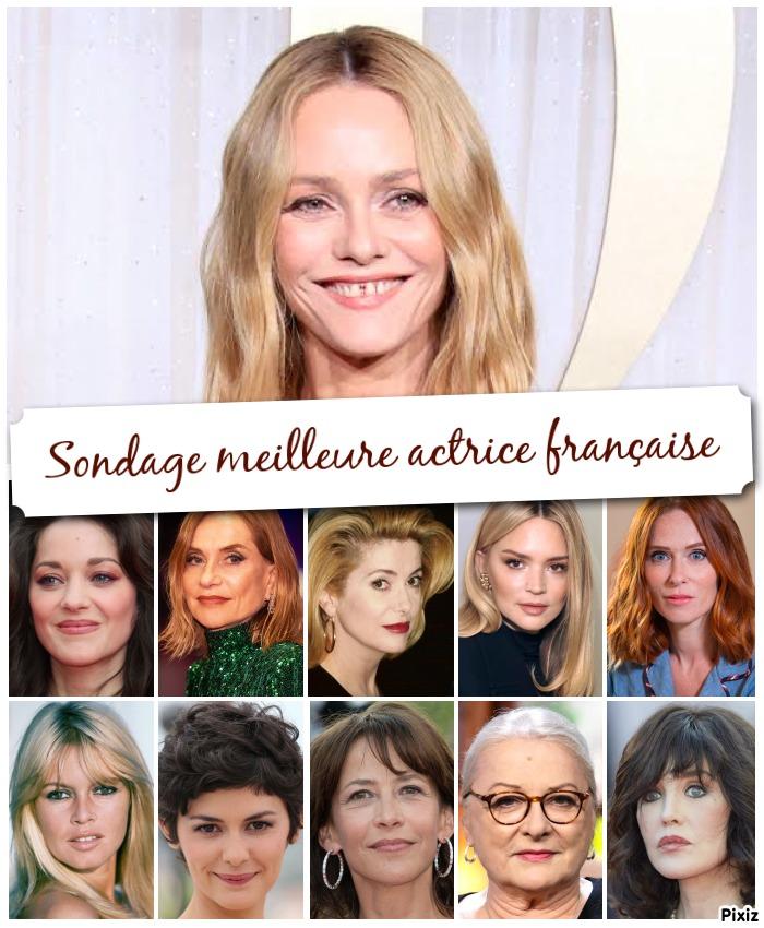 Sondage meilleure actrice francaise